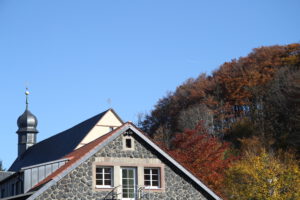 Das Kloster mit der Kirche auf dem Kreuzberg